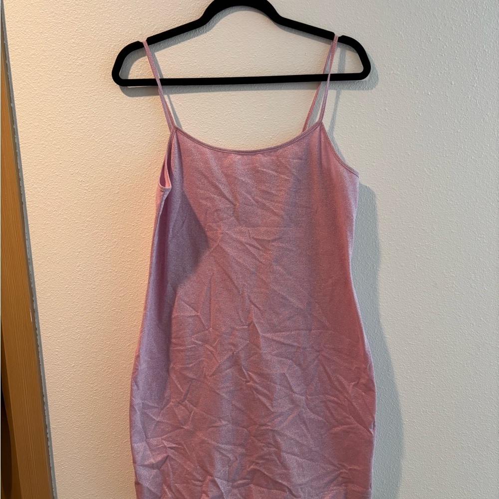 Y2K shimmery pink dress